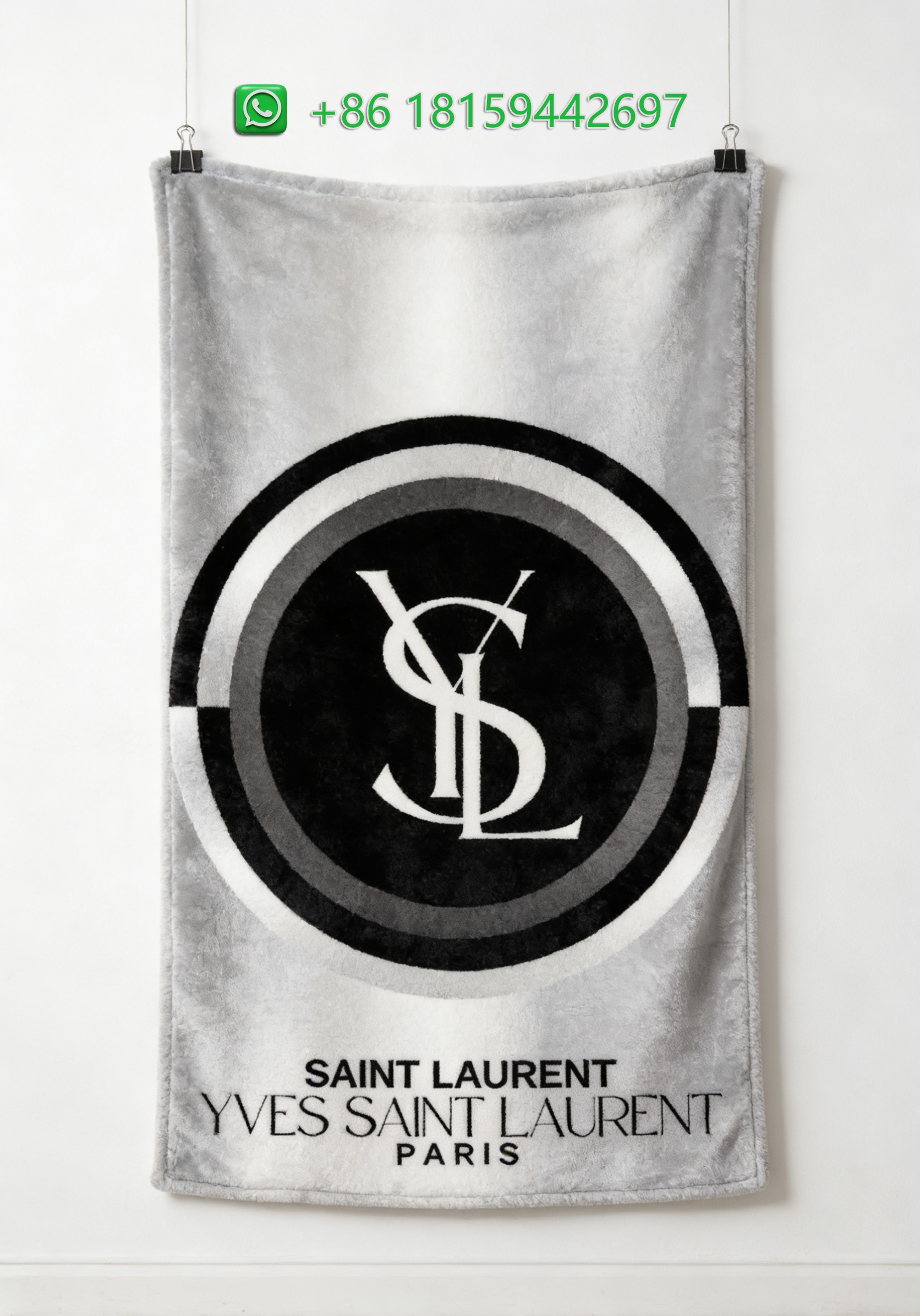 Yves Saint Laurent Throw Blankets